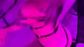 PussyJett sucks dildo on mirror horny after clubbing Funny pov PoleDance. Asian Part 3