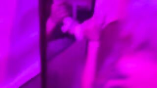 PussyJett sucks dildo on mirror horny after clubbing Funny pov PoleDance. Asian Part 3