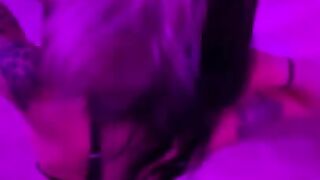 PussyJett sucks dildo on mirror horny after clubbing Funny pov PoleDance. Asian Part 3