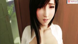 Final Fantasy Tifa Giving A Nice Tit Job | MsPower