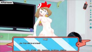 Pokemon Trainer May Wants To Try Cowgirl Riding