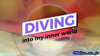 "Diving into my inner world" - endoscope version - I masturbate using a vibrator and an endoscope