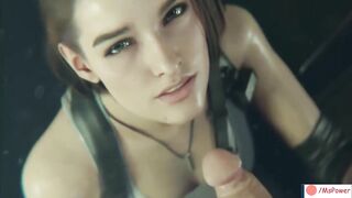 resident evil 3 Jill sloppy blowjob