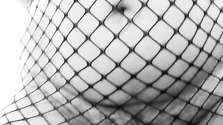 I ride my bbc dildo dressed in a fishnet. LiaKahn spanish milf amateur curvy hot chubby submissive bitch slut