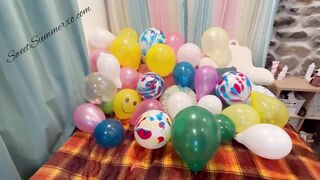 Looner Girl Pops Balloons