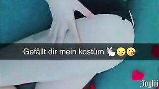 Süßes Häschen ist allein zuhause und wieder auf snap online (@real.Joyliii)