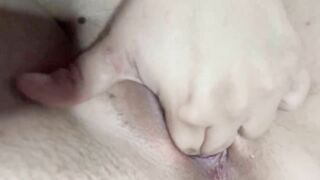 Up close pussy fingering