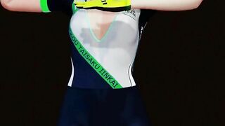 MMD-B Tall BluArc Time Moment bike-N - Emerald Suit Color Edit Smixix