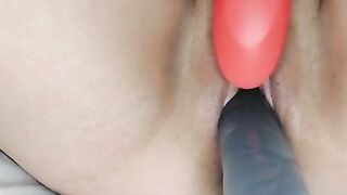 Playing with my favourite dildo. Full video on o.f