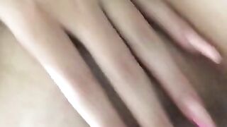 Pov. Skinny masturbating in the bathroom.