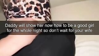 Cheating wife fucks Guy after Bar on Snapchat Cuckold