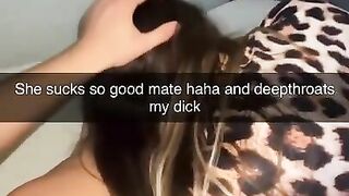 Cheating wife fucks Guy after Bar on Snapchat Cuckold