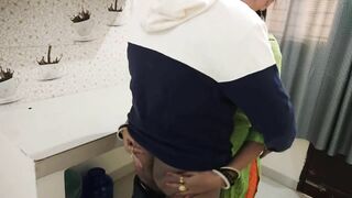 Stepsister fucked by stepbrother in the bathroom