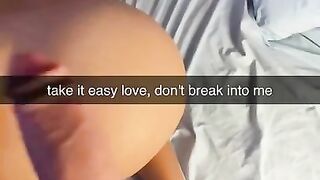 Married girl falls in love and exchanges nudes with a hot guy on snapchat