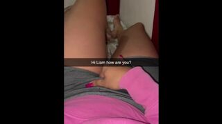 Cheerleader wants to fuck classmate on Snapchat