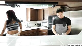 Big Boobs Latina MILF Stepmom Fucks Stepson