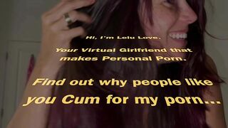 Babe stroking your cock with her hair & mouth w/ hairjob blowjob POV combo to cumshot - Lelu Love