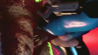 SAMUS PENETRATED BY PREDATOR