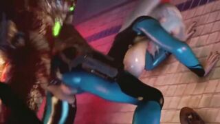 SAMUS PENETRATED BY PREDATOR