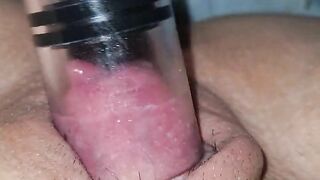 Nipple vacuum swollen pussy...