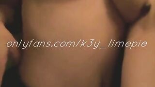 k3y_limepie onlyfans playing with boobs in bed