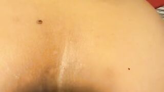 Cumming on teen butthole