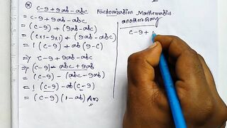 Factorization Math Slove by Bikash Edu Care Episode 6