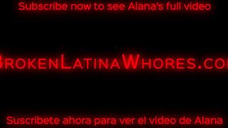 Petite Latina Whore Alana Gets Broken By Rough Anal