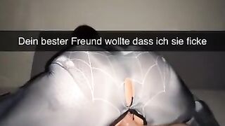 18 year old Cosplay Teen cheats at Party! Snapchat German