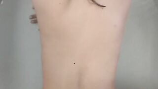 Gonzo video that pokes a big ass with a constriction in the back after fingering