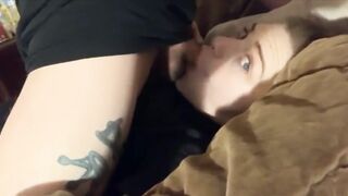 Sexy milf sucks on a fat cock