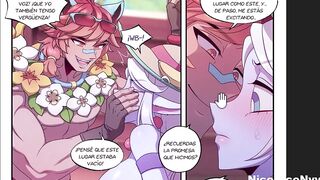 Sett finds Soraka in the public bathroom and gives her a tasty fuck