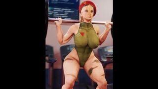 cammy doing very sexy exercise