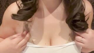 J Cup Japanese Big Tits Mature Wife Emi Situations where you take off your white underwear(//∇//)????