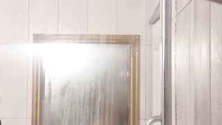 Spying on my step sister with HUGE BOOBS while showering SHHHHHH