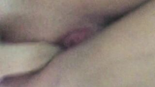 I film myself masturbating my pussy for my lover, I finger my pussy and suck my fingers