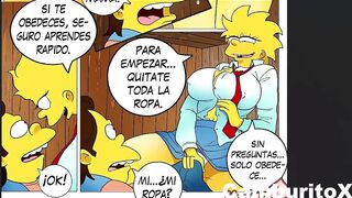 Lisa Le Da Una ''Clase'' De Anatomía a Nelson y Termina Comiendole El Coño