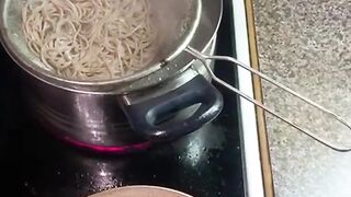 Hot babes blowjob lets my noodles boil