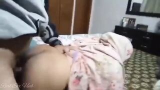 Indian Shop Maid Cheating Doggy Anal Sex with Owner in His Bedroom