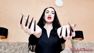 Worship My Dangerous Black Stiletto Nails