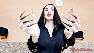 Worship My Dangerous Black Stiletto Nails