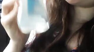 Flashing At a Gas Station Cute hairy Bush Girl Feels like a Pervert Onlyfans PinkMoonLust Porno Slut