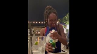 cam girl mukbang Jamaica carnival 2024 // IHAE JA #short