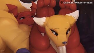 Renamon's Blowjob || 4K60