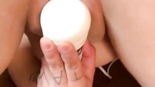 Hot Pawg dressed as Snow White rubs her pussy on a vibrator