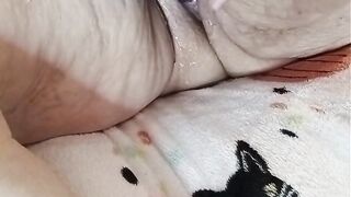 Filthy Bitch Is up Close N Personal with That Brush Look Out Shes Gushing a Waterfall Out Her Cunt