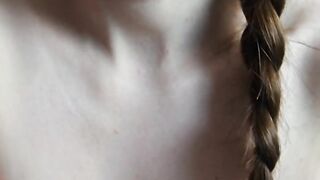 LadyLyta - French girl with perfect body plays with a fox tail plug!