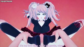 Danganronpa Junko Enoshima Gives You A Footjob Hentai POV