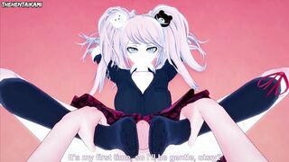 Danganronpa Junko Enoshima Gives You A Footjob Hentai POV