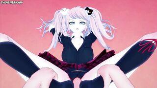 Danganronpa Junko Enoshima Gives You A Footjob Hentai POV